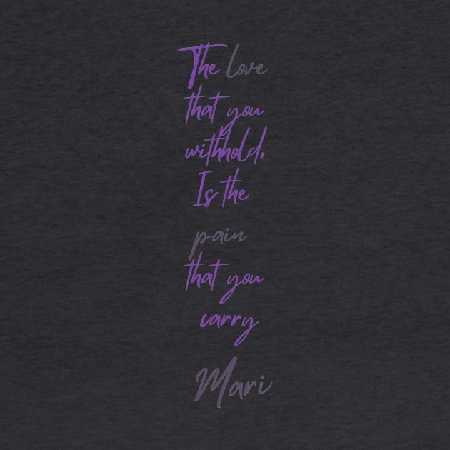 Purple Scripture by Mari